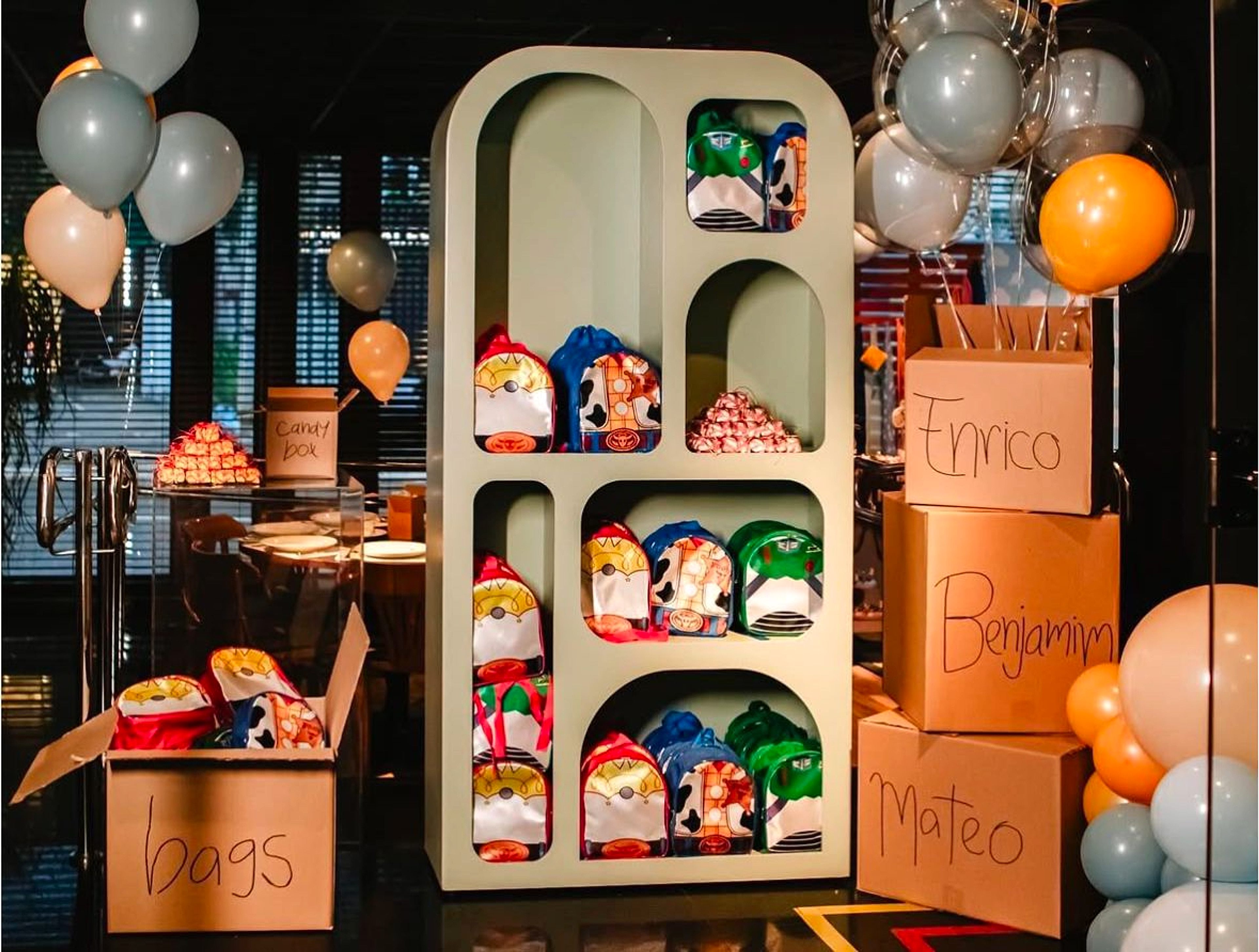 Festa Toy Story do Enrico, Benjamim e Mateo